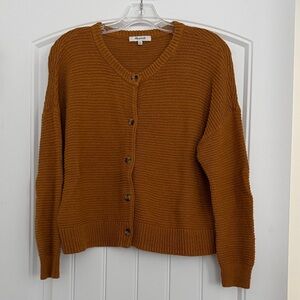 Madewell Rust Cardigan Sweater
